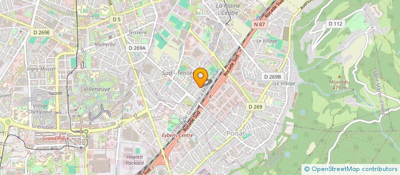 localisation de l'entreprise LA FUGUE  SAINT-MARTIN-D'HERES