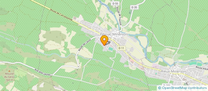 localisation de l'entreprise LA FUMATIERE  PEYRIAC-MINERVOIS