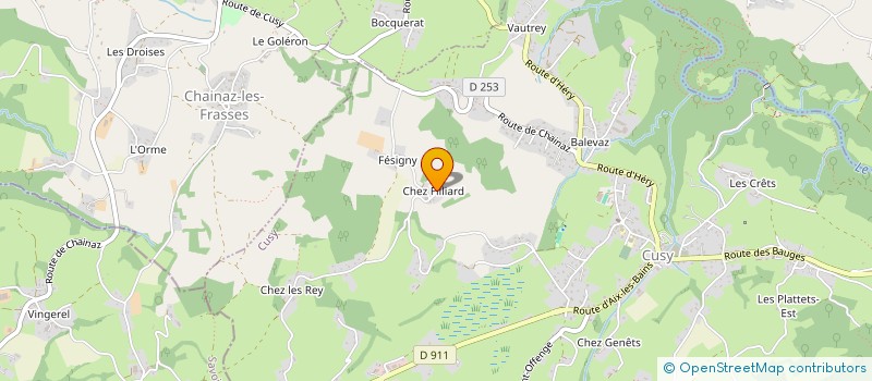 localisation de l'entreprise LA FUMEE BLEUE  CUSY