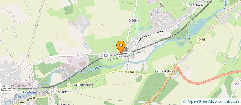 localisation de l'entreprise LA FUMEE DES CIERGES à RAI