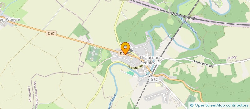 localisation de l'entreprise LA FUMEROLE  THIAUCOURT-REGNIEVILLE