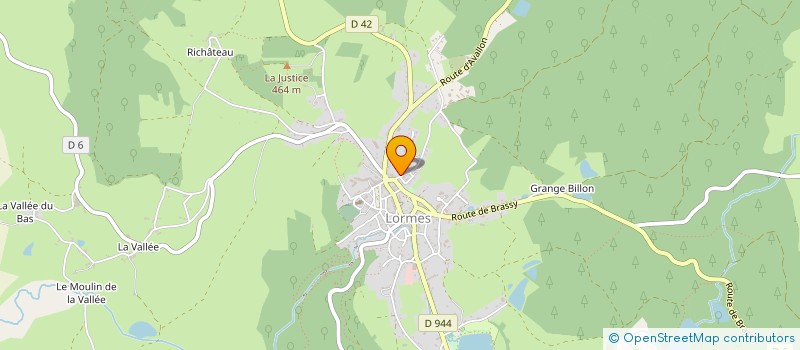 localisation de l'entreprise LA FUNFARE à LORMES