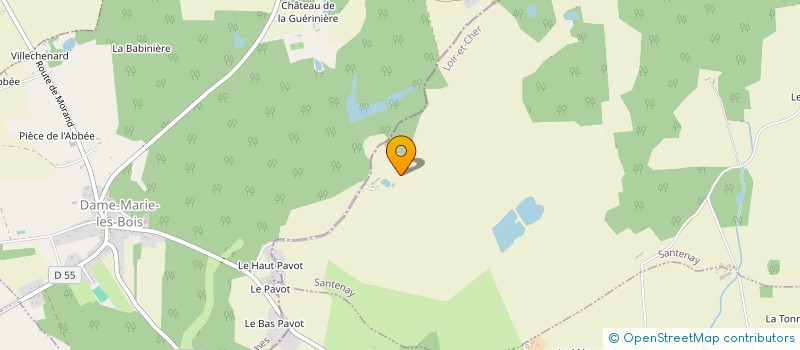 localisation de l'entreprise LA FURAUDIERE à SANTENAY