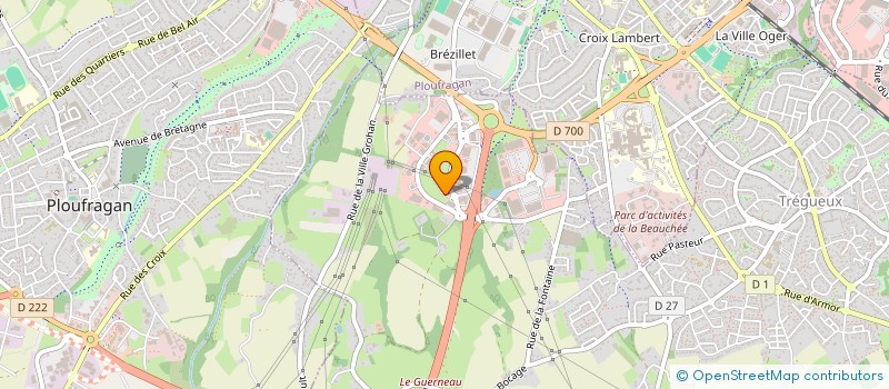 localisation de l'entreprise LA FURIE  TREGUEUX