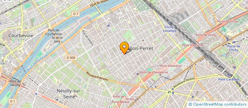localisation de l'entreprise LA FURSTINIERE à LEVALLOIS-PERRET