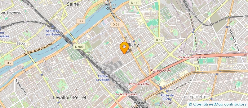 localisation de l'entreprise LA FUSION à CLICHY