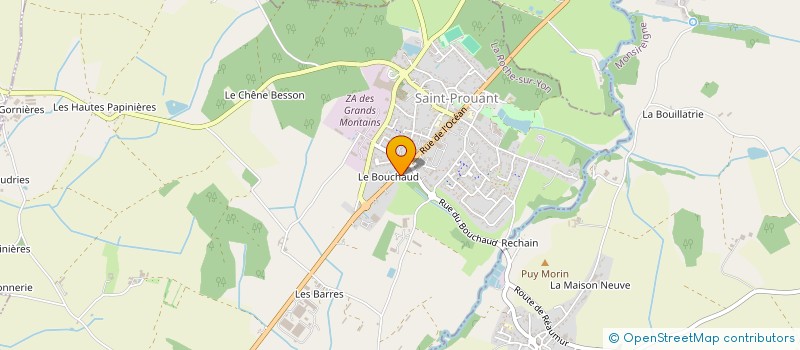 localisation de l'entreprise LA FUSTE  SAINT-PROUANT