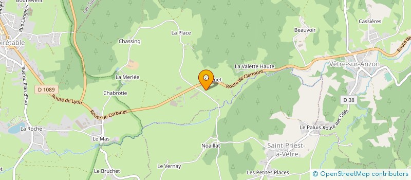 localisation de l'entreprise LA FUSTE DES MONTS DU FOREZ  VETRE-SUR-ANZON