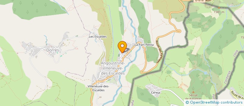 localisation de l'entreprise LA FUSTERIE  ANGOUSTRINE-VILLENEUVE-DES-ESCALDES