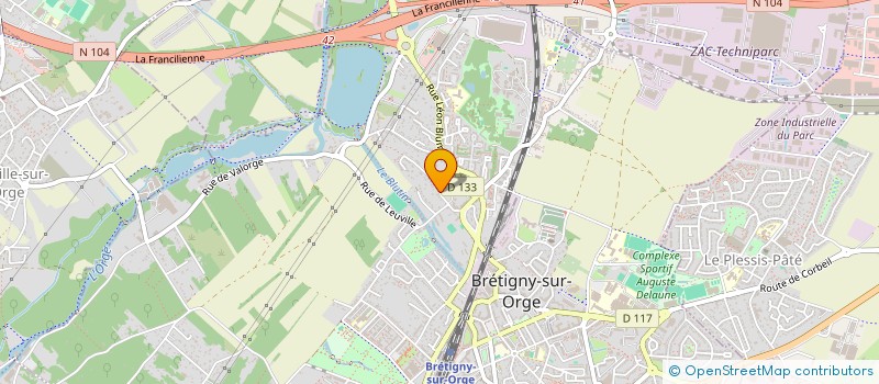 localisation de l'entreprise LA FUT GUEUZE à BRETIGNY-SUR-ORGE