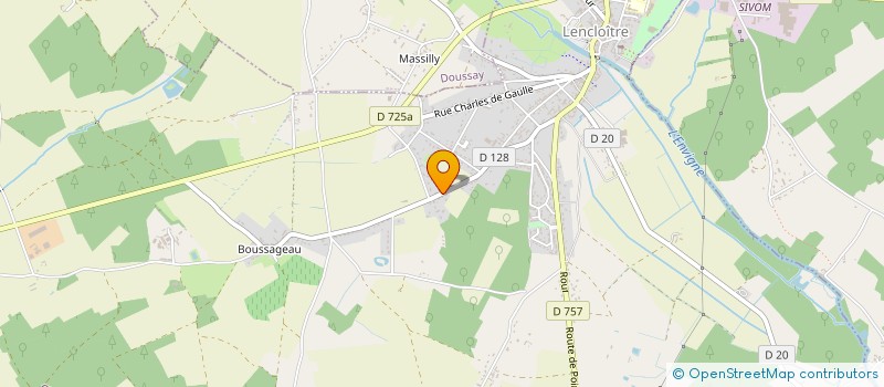 localisation de l'entreprise LA FUTAIE à LENCLOITRE