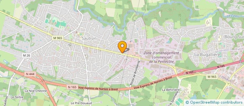 localisation de l'entreprise LA FUTAIE à SAUTRON