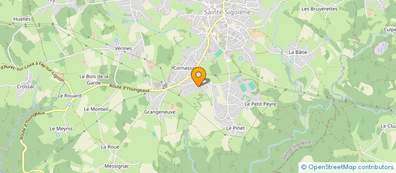 localisation de l'entreprise LA FUTAIE  SAINTE-SIGOLENE