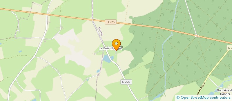 localisation de l'entreprise LA FUTAIE D'HABERT  MORLAC