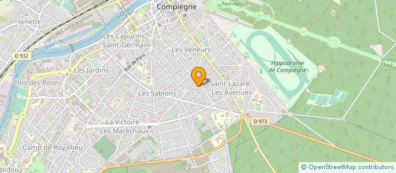 localisation de l'entreprise LA FUTAIE DES AMIS  COMPIEGNE