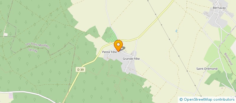 localisation de l'entreprise LA FUYE  LES TROIS-MOUTIERS