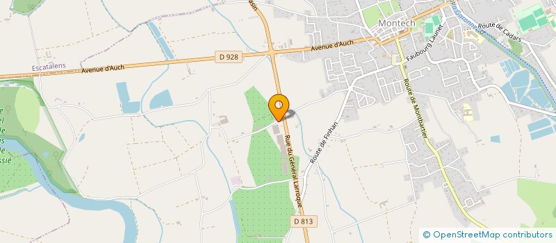 localisation de l'entreprise LA G.B.I NB  MONTECH