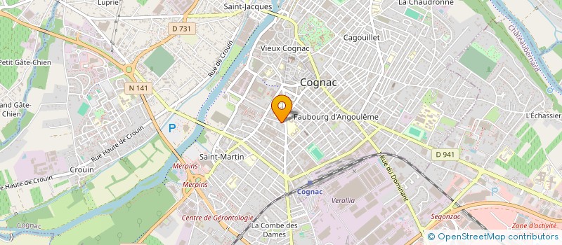 localisation de l'entreprise LA GABARE à COGNAC