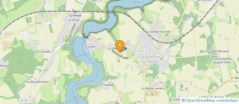 localisation de l'entreprise LA GABARE  LA VICOMTE-SUR-RANCE