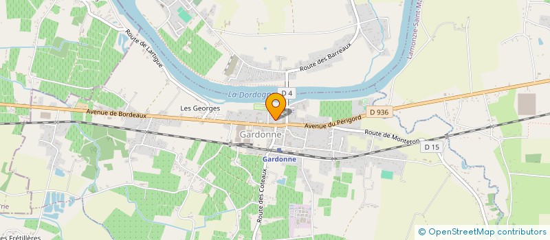 localisation de l'entreprise LA GABARRE  GARDONNE