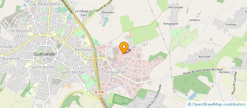 localisation de l'entreprise LA GABELLE  GUERANDE