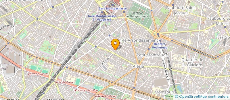 localisation de l'entreprise LA GABINIERE  PARIS