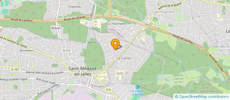 localisation de l'entreprise LA GABOULIANE à SAINT-MEDARD-EN-JALLES