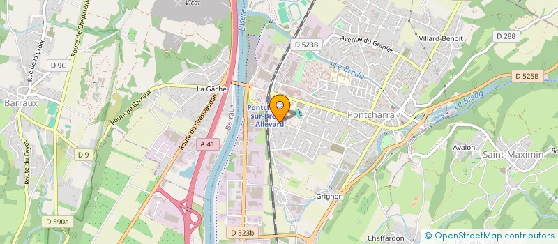 localisation de l'entreprise LA GACHE  PONTCHARRA