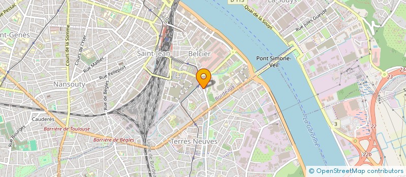 localisation de l'entreprise LA GACHERIE  BORDEAUX