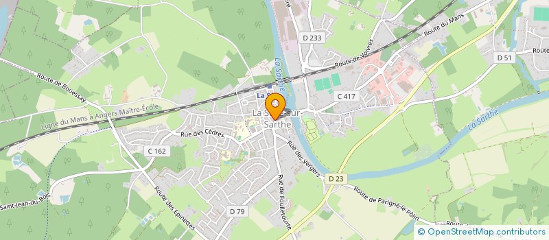 localisation de l'entreprise LA GACHETTE  LA SUZE-SUR-SARTHE