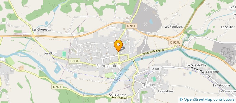 localisation de l'entreprise LA GACHONAISE à SAINT-GAULTIER