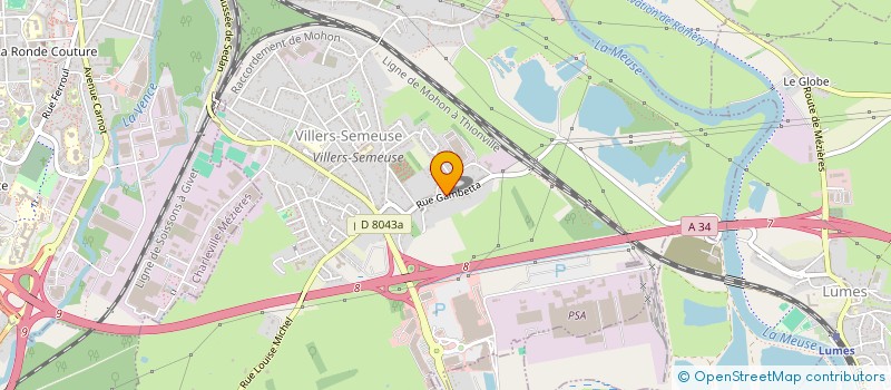 localisation de l'entreprise LA GAGETTERIE  VILLERS-SEMEUSE