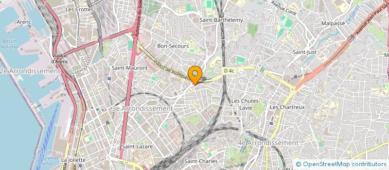 localisation de l'entreprise LA GAGEURE NCS à MARSEILLE