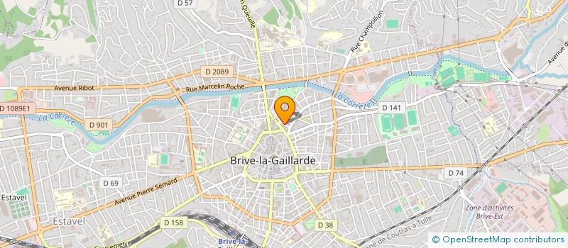 localisation de l'entreprise LA GAILLARDE  DES SABLES  BRIVE-LA-GAILLARDE