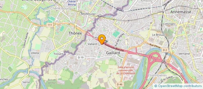localisation de l'entreprise LA GAILLARDINE à GAILLARD