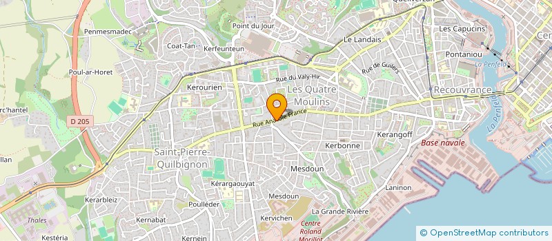 localisation de l'entreprise LA GAILLETTE  BREST