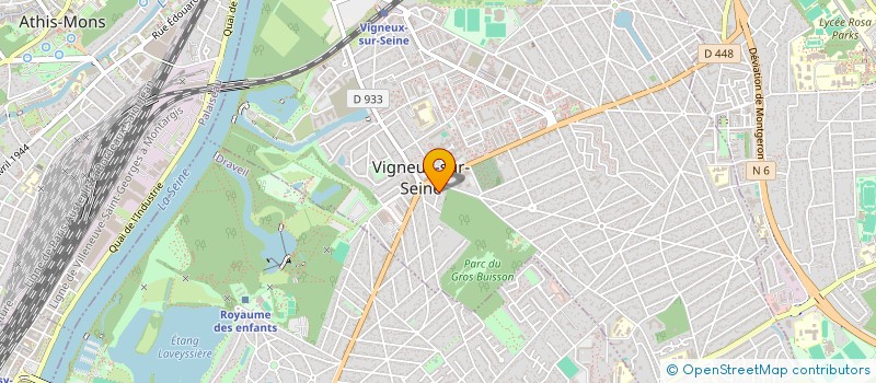 localisation de l'entreprise LA GAITE 4 à VIGNEUX-SUR-SEINE