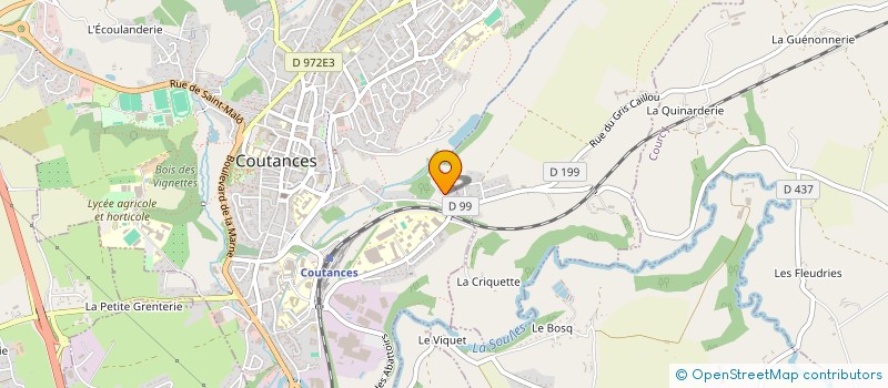 localisation de l'entreprise LA GALAISIERE  SAINT-PIERRE-DE-COUTANCES