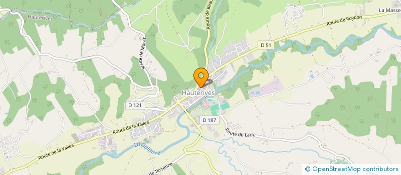 localisation de l'entreprise LA GALAURE  HAUTERIVES