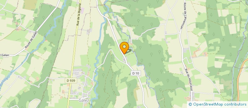 localisation de l'entreprise LA GALAVE  GALEZ