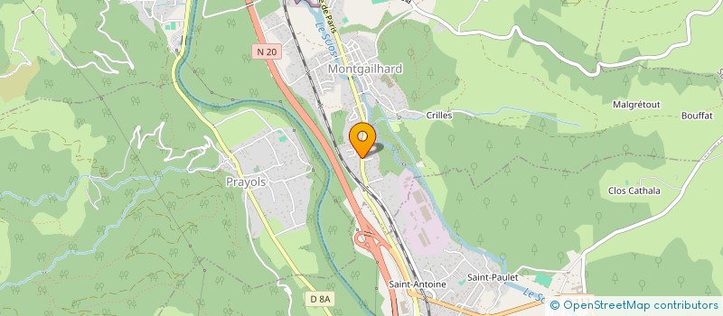 localisation de l'entreprise LA GALENE à MONTGAILHARD