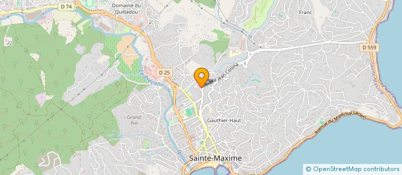 localisation de l'entreprise LA GALERE à SAINTE-MAXIME