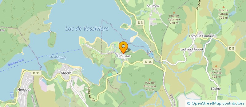 localisation de l'entreprise LA GALERE BEACH CLUB à FAUX LA MONTAGNE