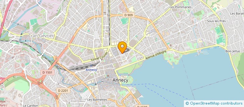 localisation de l'entreprise LA GALERIE 17 à ANNECY