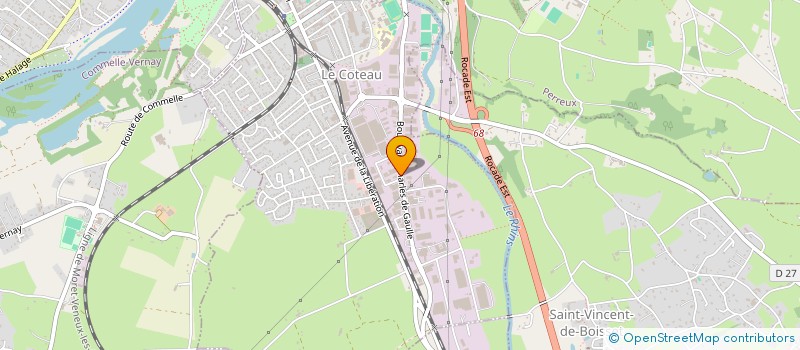 localisation de l'entreprise LA GALERIE  LE COTEAU