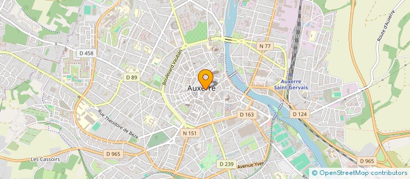localisation de l'entreprise LA GALERIE à AUXERRE