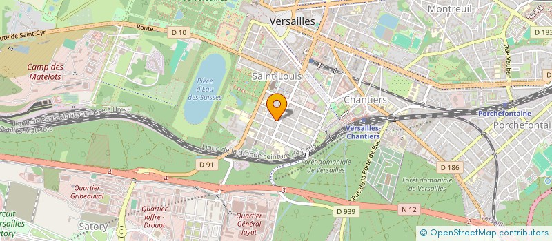 localisation de l'entreprise LA GALERIE à VERSAILLES