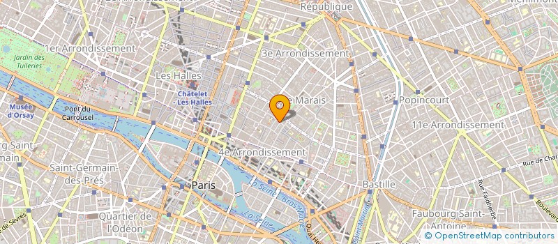 localisation de l'entreprise LA GALERIE D ARCHITECTURE  PARIS