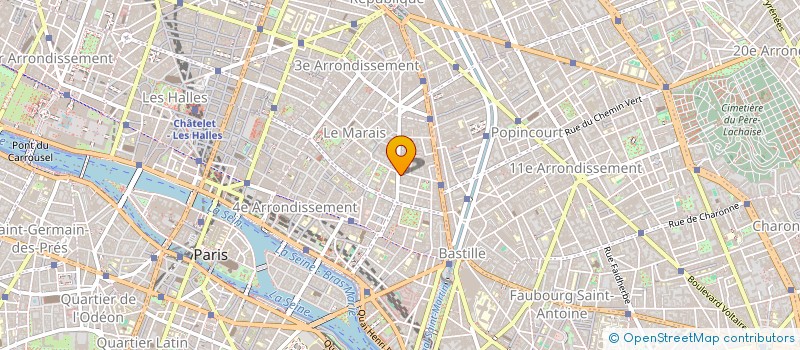 localisation de l'entreprise LA GALERIE DANOISE  PARIS