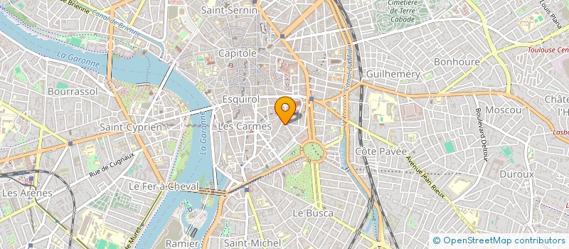 localisation de l'entreprise LA GALERIE DES METIERS D'ART à TOULOUSE